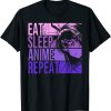 Anime Lover – Eat Sleep Anime Repeat T-Shirt