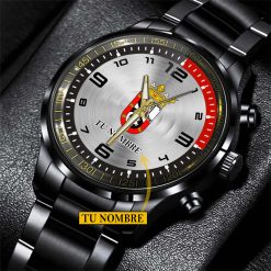 AD Ceuta FC – Reloj de acero Edición Especial con Nombre Personalizado