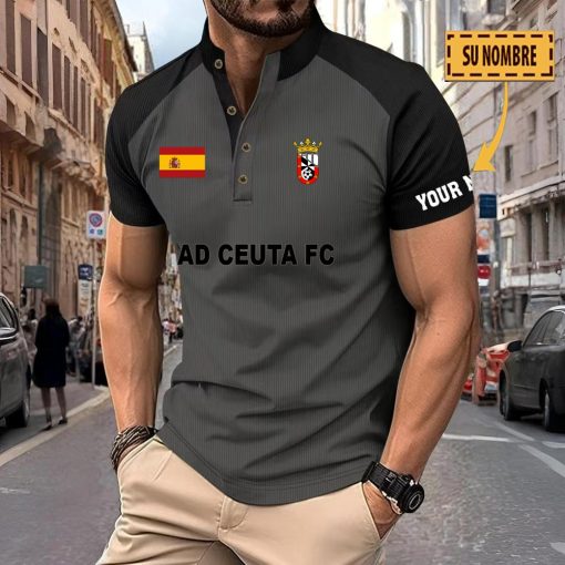 AD Ceuta FC – Polo Deportivo Nuevo estilo con Nombre Personalizado