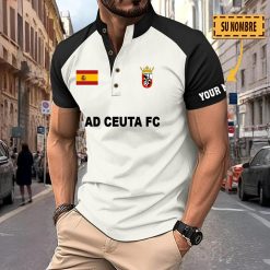 AD Ceuta FC – Polo Deportivo Nuevo estilo con Nombre Personalizado