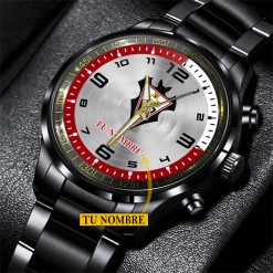 Albacete Balompié – Reloj de acero Edición Especial con Nombre Personalizado