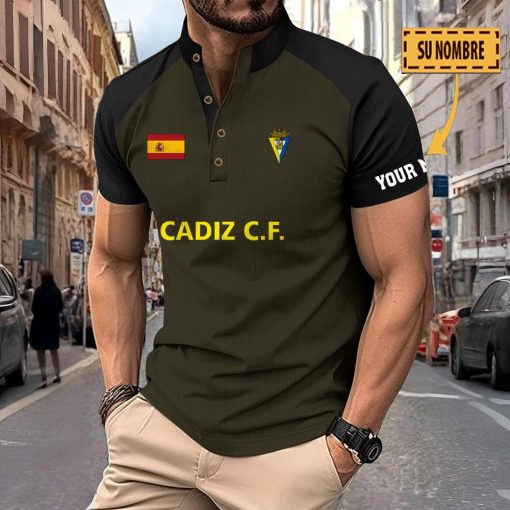 Cádiz CF – Polo Deportivo Nuevo estilo con Nombre Personalizado