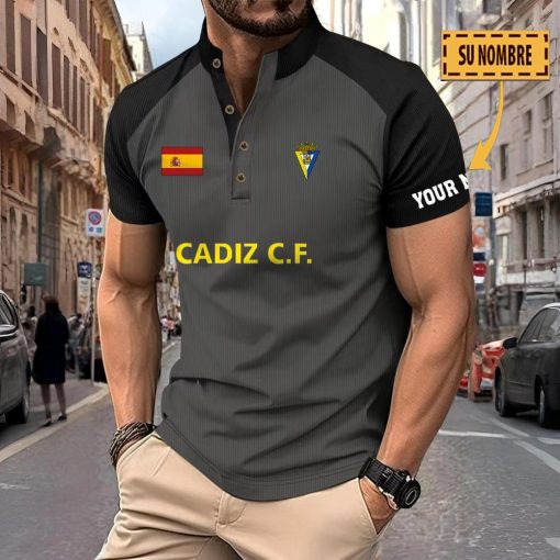 Cádiz CF – Polo Deportivo Nuevo estilo con Nombre Personalizado