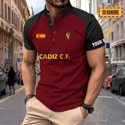 Cádiz CF – Polo Deportivo Nuevo estilo con Nombre Personalizado