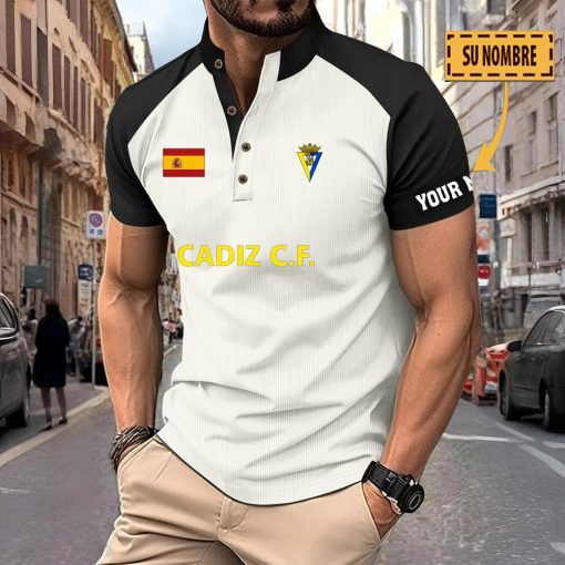 Cádiz CF – Polo Deportivo Nuevo estilo con Nombre Personalizado