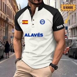 Deportivo Alavés – Polo Deportivo Nuevo estilo con Nombre Personalizado