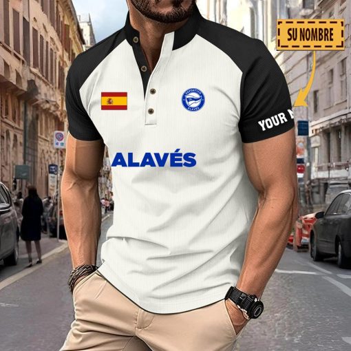 Deportivo Alavés – Polo Deportivo Nuevo estilo con Nombre Personalizado