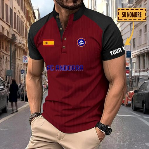 FC Andorra – Polo Deportivo Nuevo estilo con Nombre Personalizado