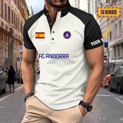 FC Andorra – Polo Deportivo Nuevo estilo con Nombre Personalizado