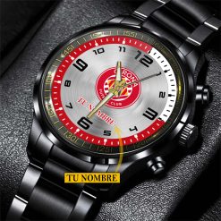 Girona FC – Reloj de acero Edición Especial con Nombre Personalizado