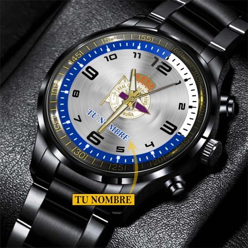 RC Deportivo – Reloj de acero Edición Especial con Nombre Personalizado