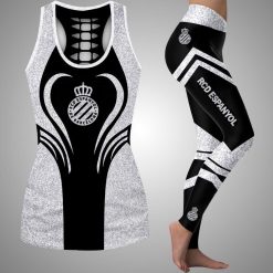 RCD Espanyol – Top de tirantes calado y Leggings Estilo deportivo
