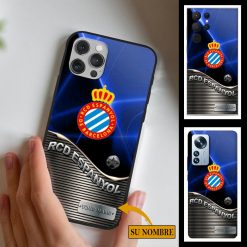 RCD Espanyol – Funda para móvil Edición Especial con Nombre Personalizado
