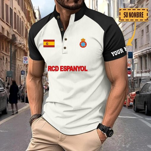 RCD Espanyol – Polo Deportivo Nuevo estilo con Nombre Personalizado