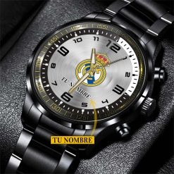 Real Madrid – Reloj de acero Edición Especial con Nombre Personalizado