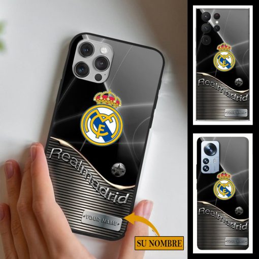 Real Madrid – Funda para móvil Edición Especial con Nombre Personalizado