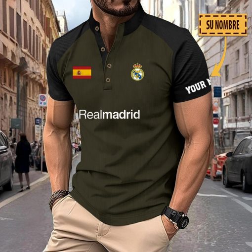 Real Madrid – Polo Deportivo Nuevo estilo con Nombre Personalizado