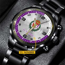Real Valladolid – Reloj de acero Edición Especial con Nombre Personalizado