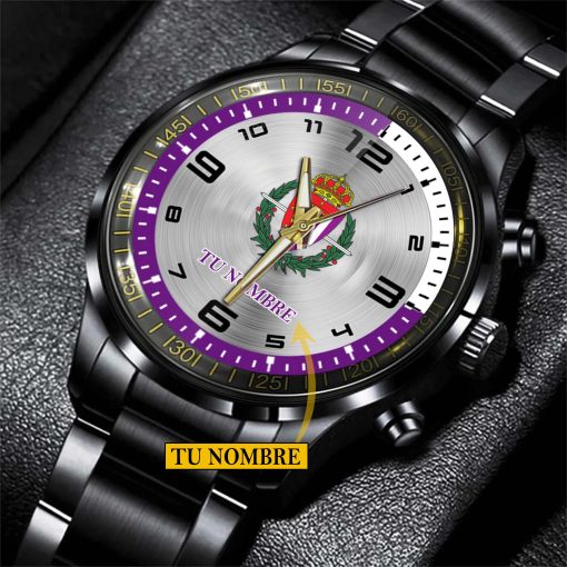 Real Valladolid – Reloj de acero Edición Especial con Nombre Personalizado