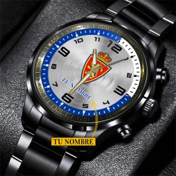 Real Zaragoza – Reloj de acero Edición Especial con Nombre Personalizado