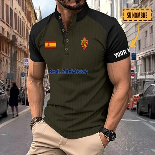 Real Zaragoza – Polo Deportivo Nuevo estilo con Nombre Personalizado
