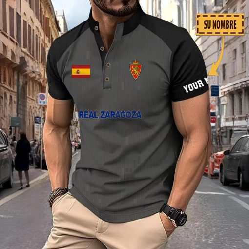Real Zaragoza – Polo Deportivo Nuevo estilo con Nombre Personalizado
