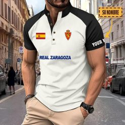 Real Zaragoza – Polo Deportivo Nuevo estilo con Nombre Personalizado