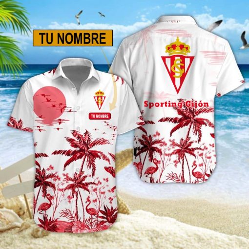 Sporting Gijon – Conjunto Aloha Edición Especial con Nombre Personalizado