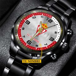 Sporting Gijon – Reloj de acero Edición Especial con Nombre Personalizado