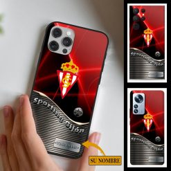 Sporting Gijon – Funda para móvil Edición Especial con Nombre Personalizado