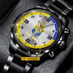 UD Las Palmas – Reloj de acero Edición Especial con Nombre Personalizado