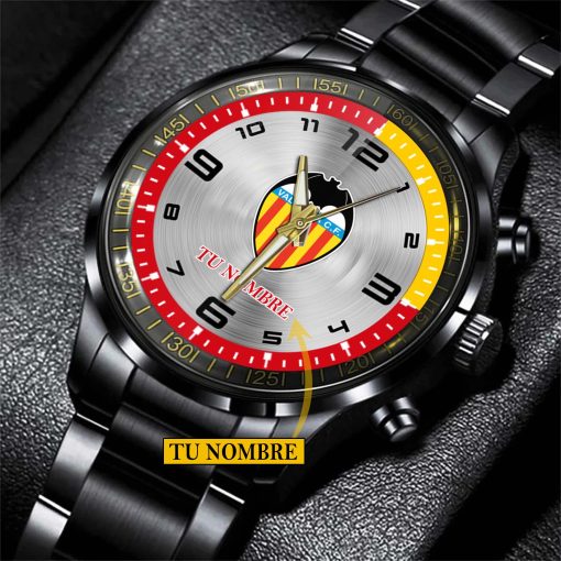 Valencia CF – Reloj de acero Edición Especial con Nombre Personalizado