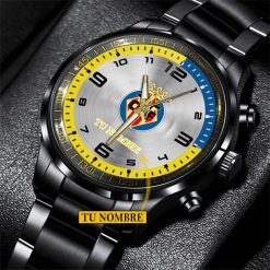 Villarreal CF – Reloj de acero Edición Especial con Nombre Personalizado