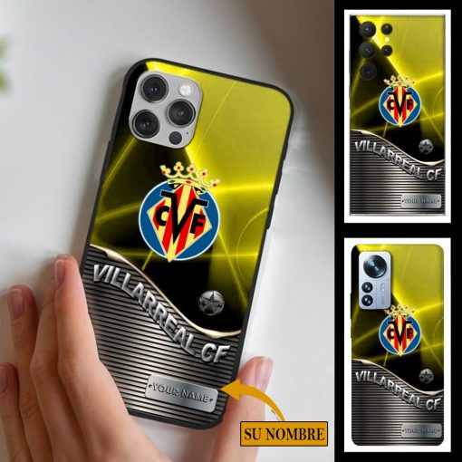 Villarreal CF – Funda para móvil Edición Especial con Nombre Personalizado