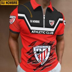 Athletic Bilbao – Polo con cremallera Edición Especial con Nombre Personalizado