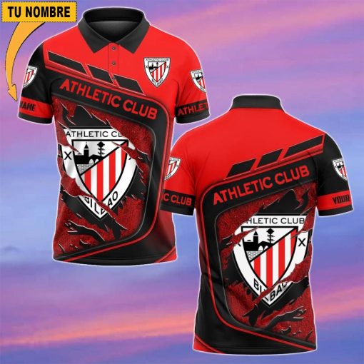 Athletic Bilbao – Polo Estilo deportivo con Nombre Personalizado