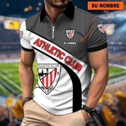 Athletic Bilbao – Polo con cremallera Nuevo estilo con Nombre Personalizado