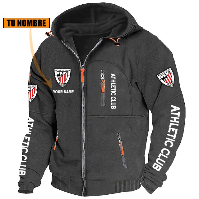 Athletic Bilbao – Chaqueta con cremallera Edición Especial con Nombre Personalizado Athletic Bilbao – Chaqueta con cremallera Edición Especial con Nombre Personalizado