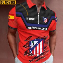 Atlético Madrid – Polo con cremallera Edición Especial con Nombre Personalizado