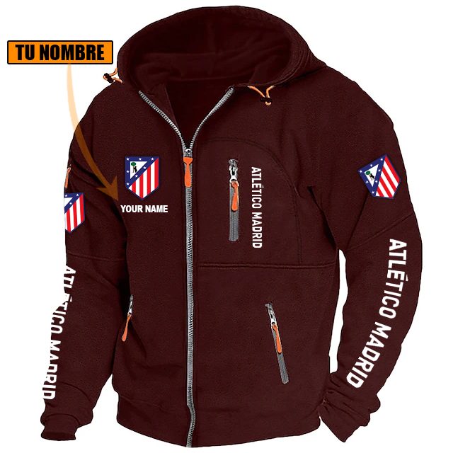 Atlético Madrid – Chaqueta con cremallera Edición Especial con Nombre Personalizado Atlético Madrid – Chaqueta con cremallera Edición Especial con Nombre Personalizado