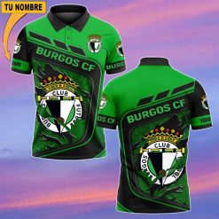 Burgos CF – Polo Estilo deportivo con Nombre Personalizado