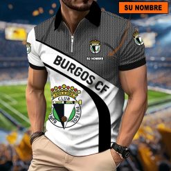 Burgos CF – Polo con cremallera Nuevo estilo con Nombre Personalizado