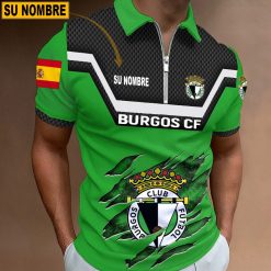 Burgos CF – Polo con cremallera Edición Especial con Nombre Personalizado