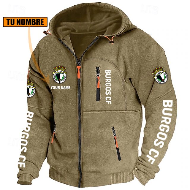 Burgos CF – Chaqueta con cremallera Edición Especial con Nombre Personalizado Burgos CF – Chaqueta con cremallera Edición Especial con Nombre Personalizado