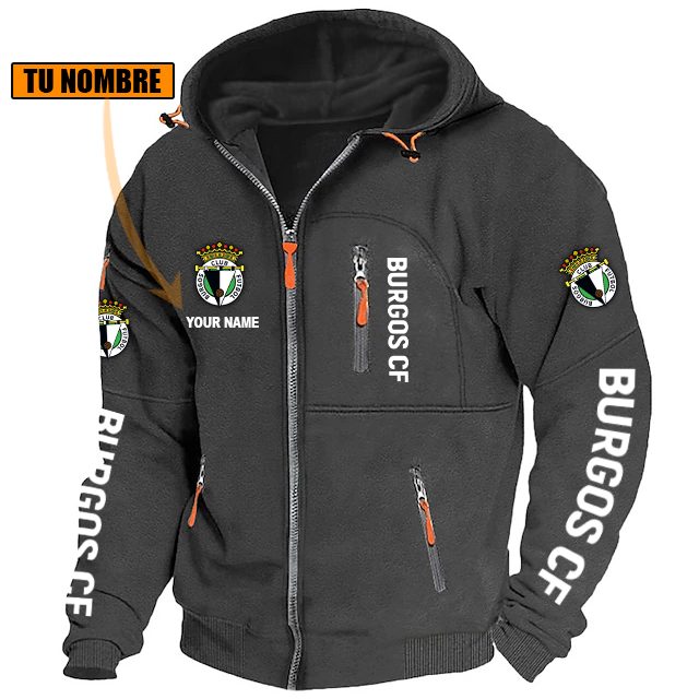 Burgos CF – Chaqueta con cremallera Edición Especial con Nombre Personalizado Burgos CF – Chaqueta con cremallera Edición Especial con Nombre Personalizado