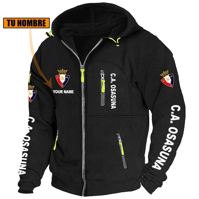 CA Osasuna – Chaqueta con cremallera Edición Especial con Nombre Personalizado CA Osasuna – Chaqueta con cremallera Edición Especial con Nombre Personalizado