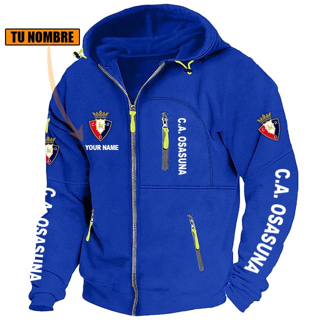 CA Osasuna – Chaqueta con cremallera Edición Especial con Nombre Personalizado CA Osasuna – Chaqueta con cremallera Edición Especial con Nombre Personalizado