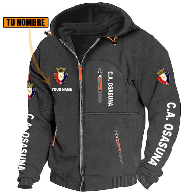 CA Osasuna – Chaqueta con cremallera Edición Especial con Nombre Personalizado CA Osasuna – Chaqueta con cremallera Edición Especial con Nombre Personalizado