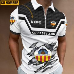 CD Castellón – Polo con cremallera Edición Especial con Nombre Personalizado