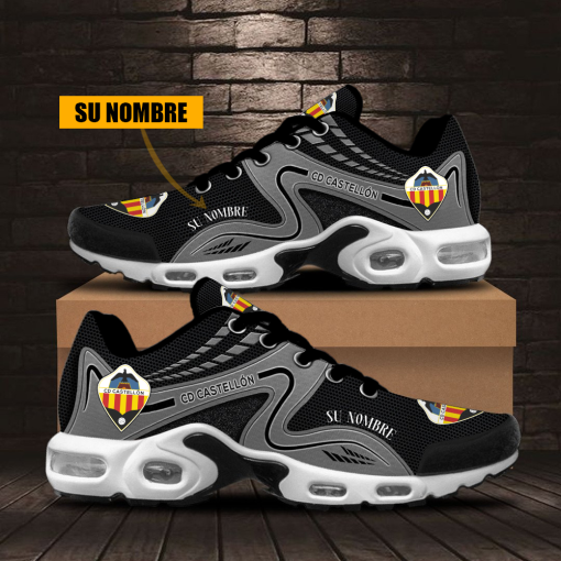 CD Castellón – Zapatillas Air Max Plus BW Edición Especial con Nombre Personalizado